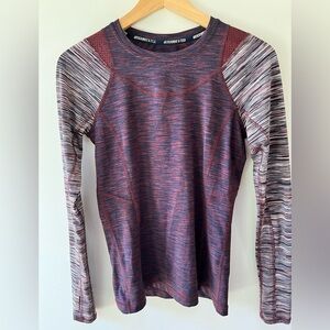 Abercrombie & Fitch Striped Long Sleeve Athletic Top — Size S